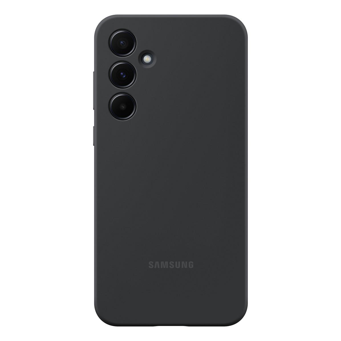 Samsung EF-PA556 - Bagsidecover til mobiltelefon - silicone - sort - for Galaxy A55