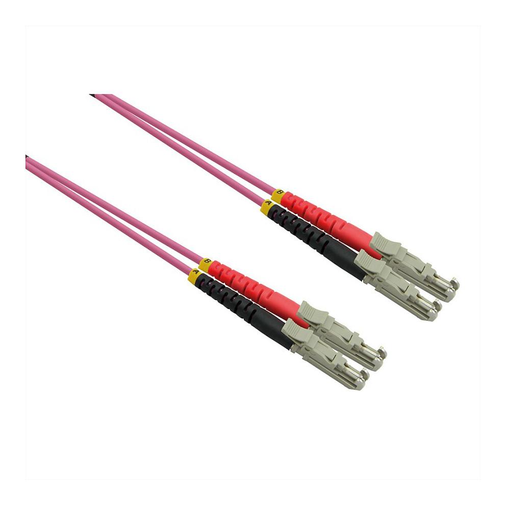 Fiberoptisk duplexkabel ROLINE OM4 E-2000 (LSH)/E-2000 (LSH) - violet, 10 m