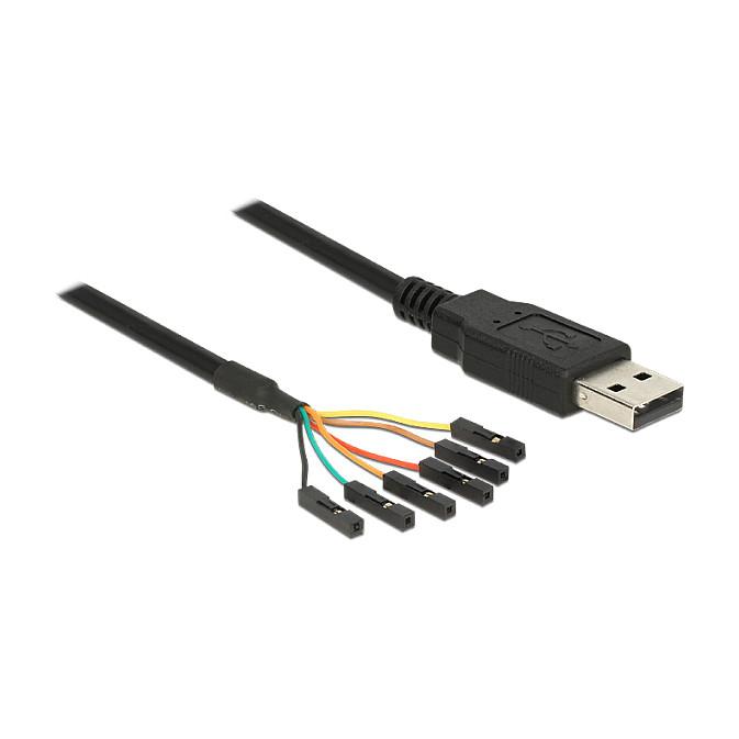 DeLOCK Converter USB 2.0 > Serial-TTL 6 pin pin header connector individually 1.8 m (5 V)