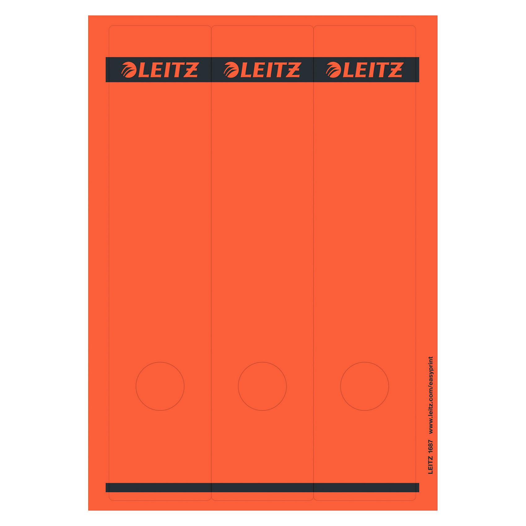 LEITZ 1687 Ordneretiketten für 8 cm Rückenbreite 61,5 x 285,0 mm