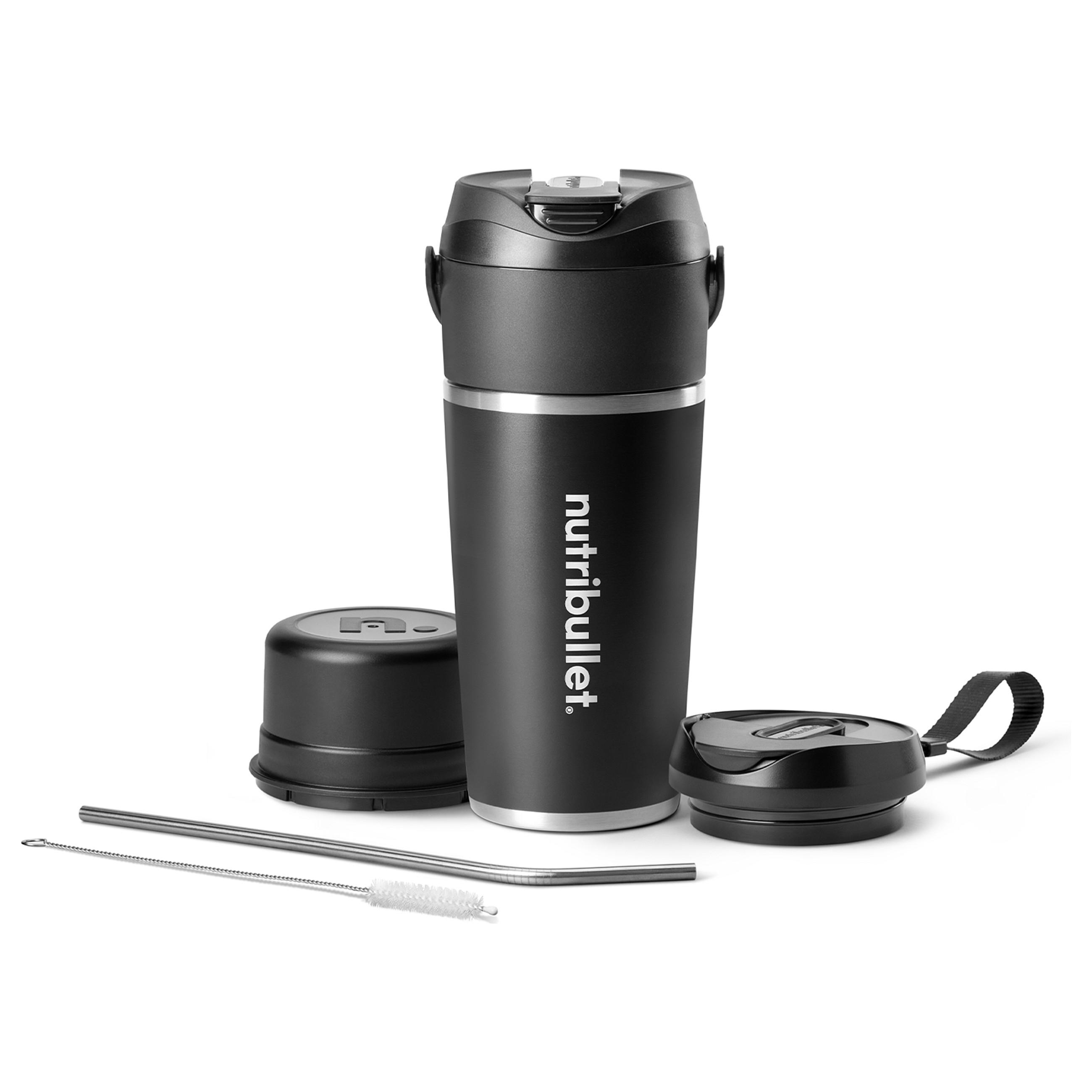 NutriBullet Flip Smoothieblender - 590ml, USB Opladning - Sort