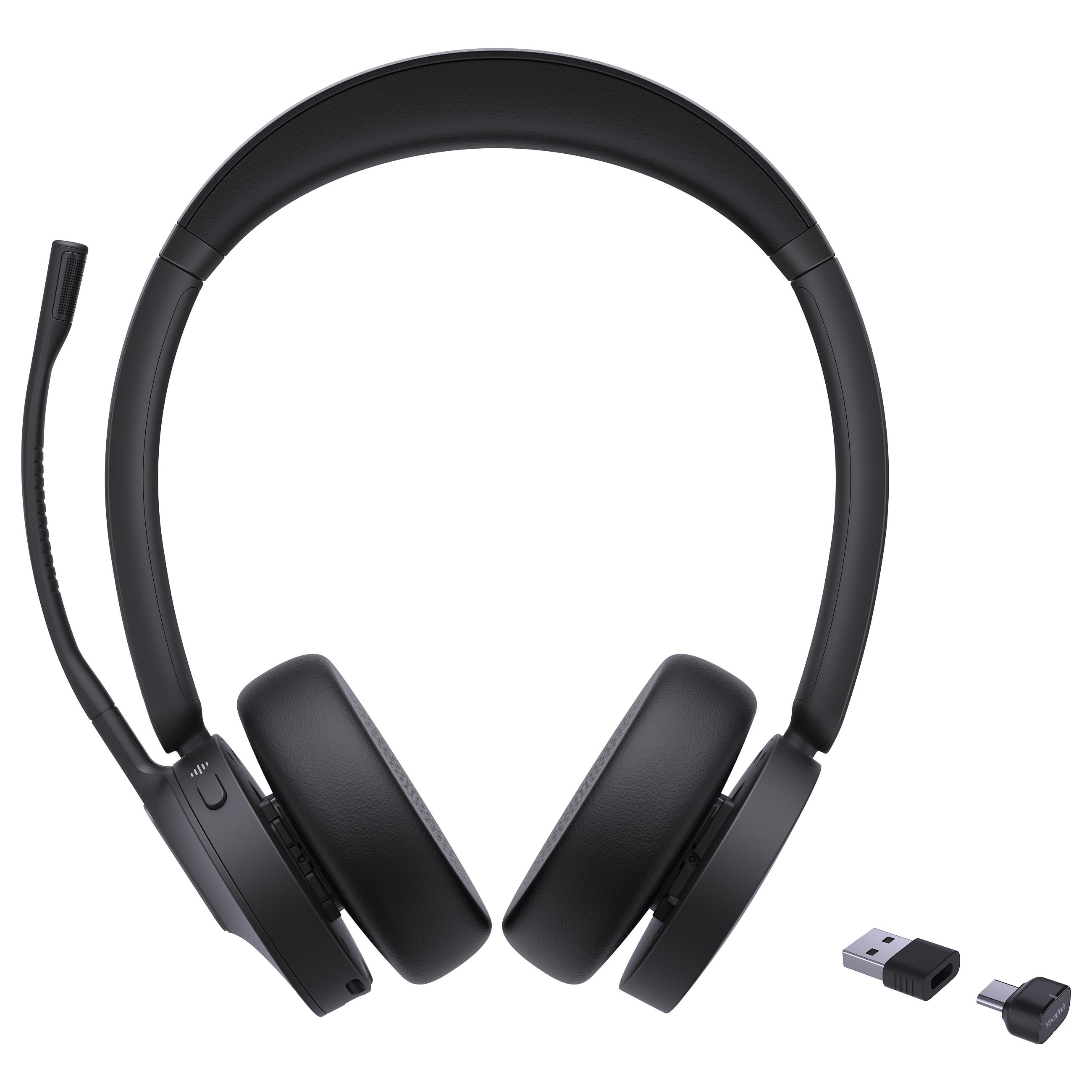 Yealink BH70 Dual UC trådløst headset med Bluetooth 5.2, USB-C/A, sort
