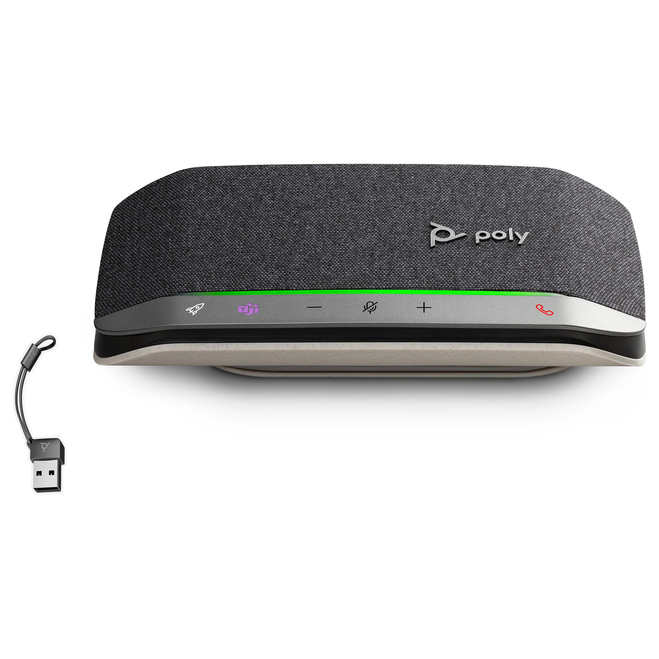 HP Poly Sync 20-M - Smart højttalertelefon - Bluetooth - kablet, trådløs - USB-A, USB-C - sort - Certified for Microsoft Teams