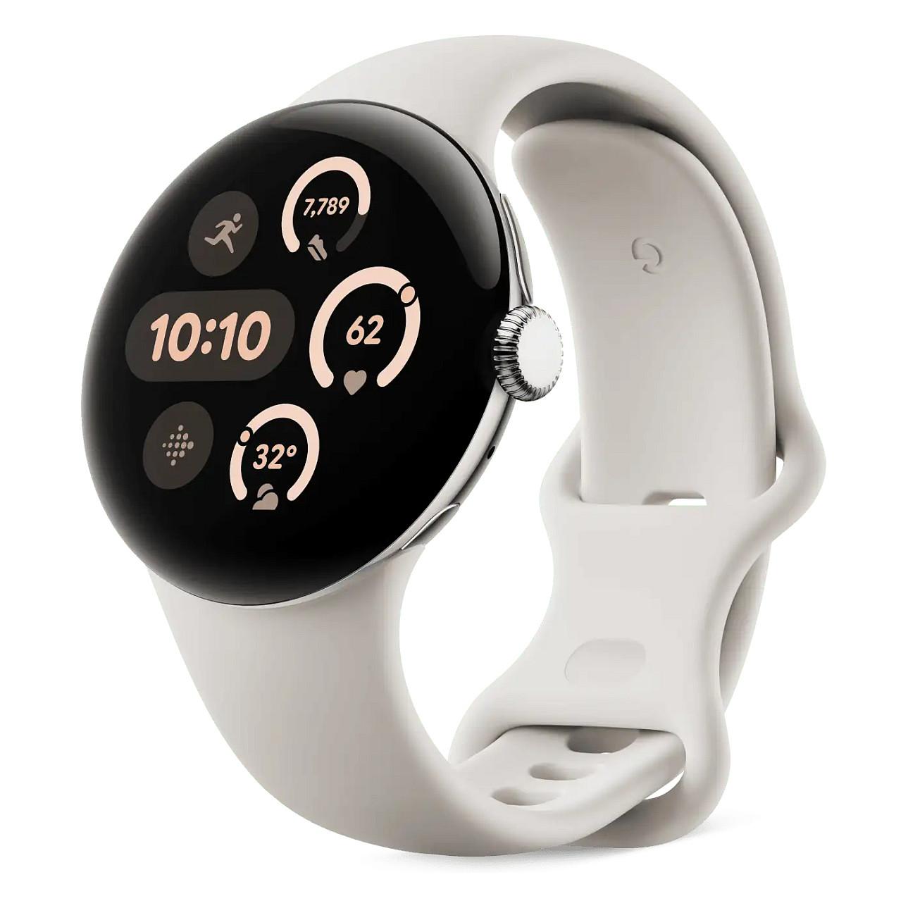 Urrem Google Pixel Watch 3 45 mm Active Band - Porcelain, Large