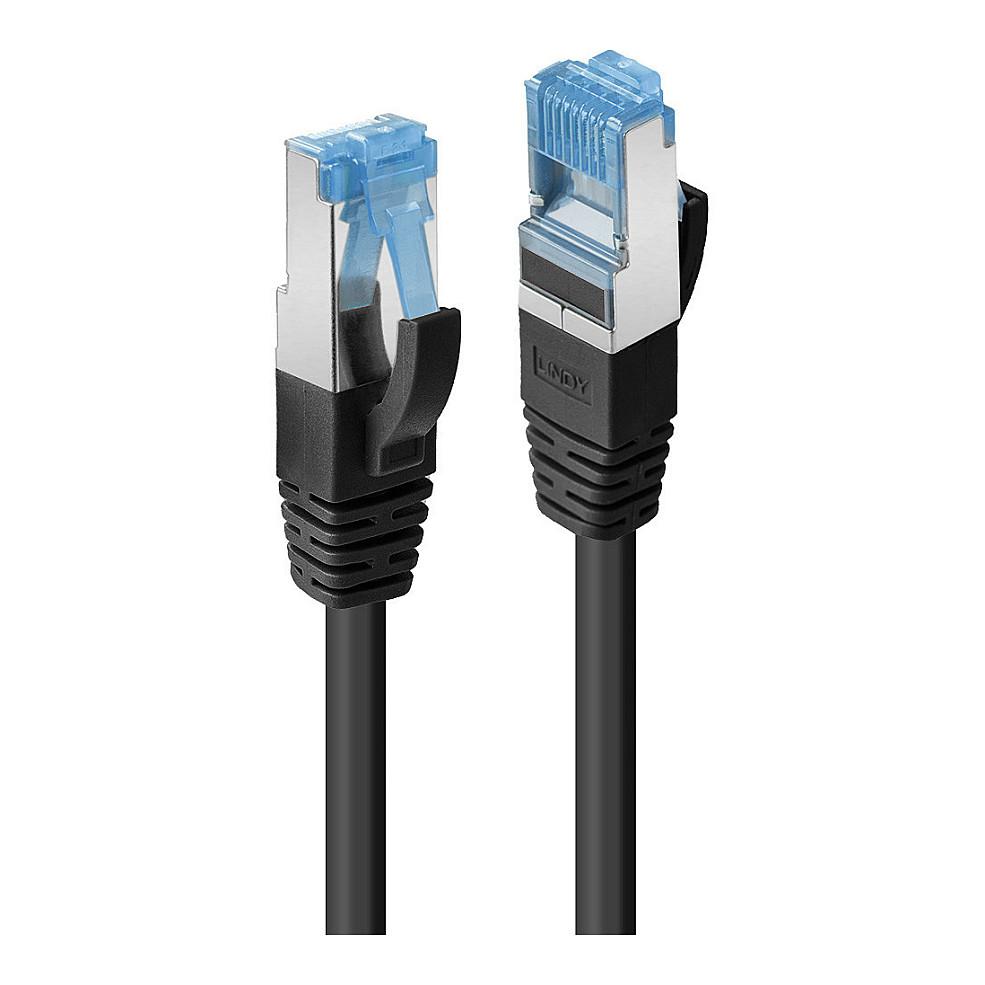 Netværkskabel Lindy Cat6A S/FTP TPE 1,5 m - sort