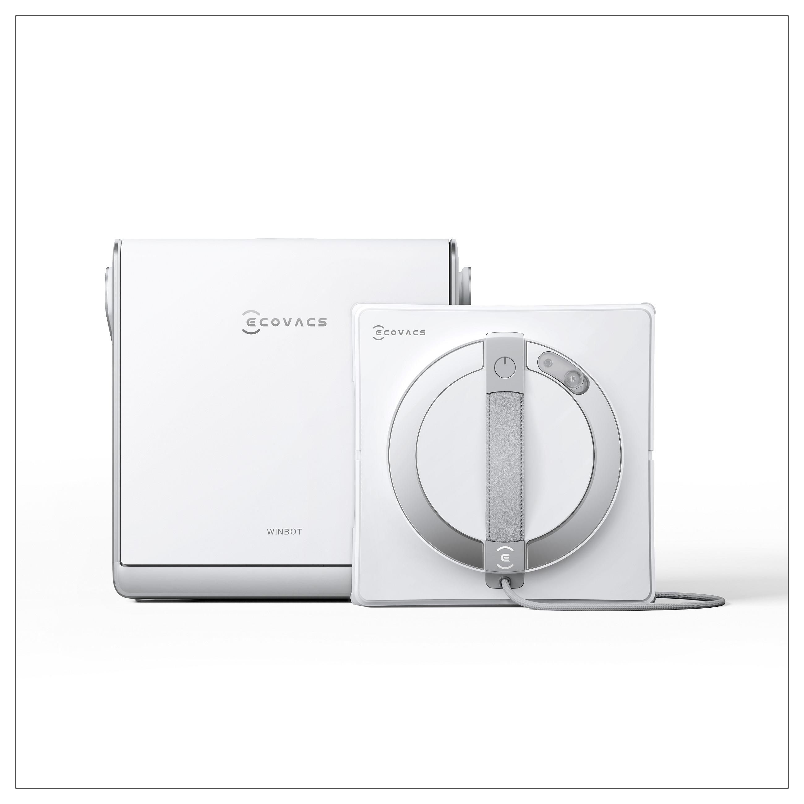 Ecovacs Winbot W2 Vinduesrobot - 7 Rengøringstilstande - Hvid
