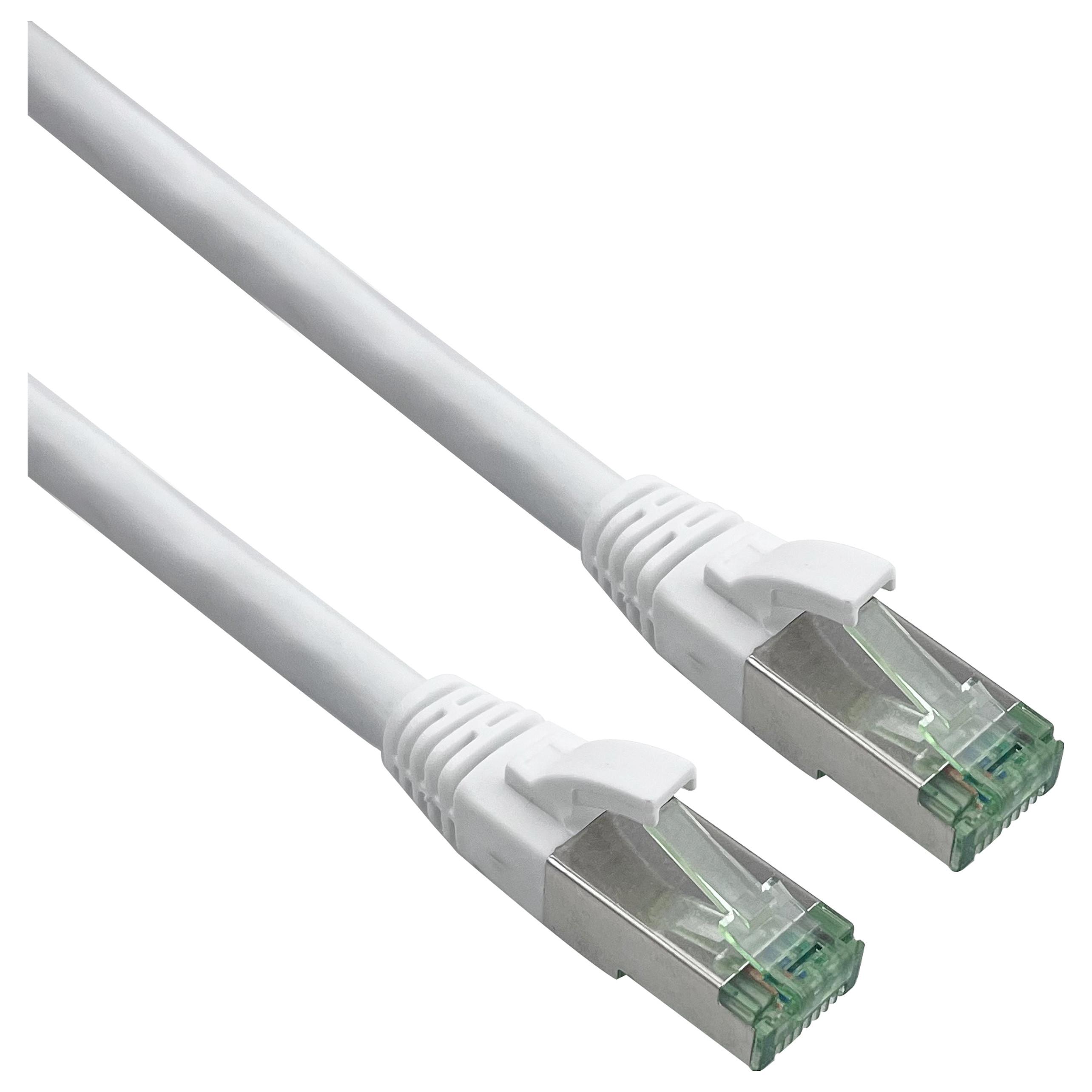 Patchkabel Helos 363753 Cat.7 S/FTP 30 m - hvid