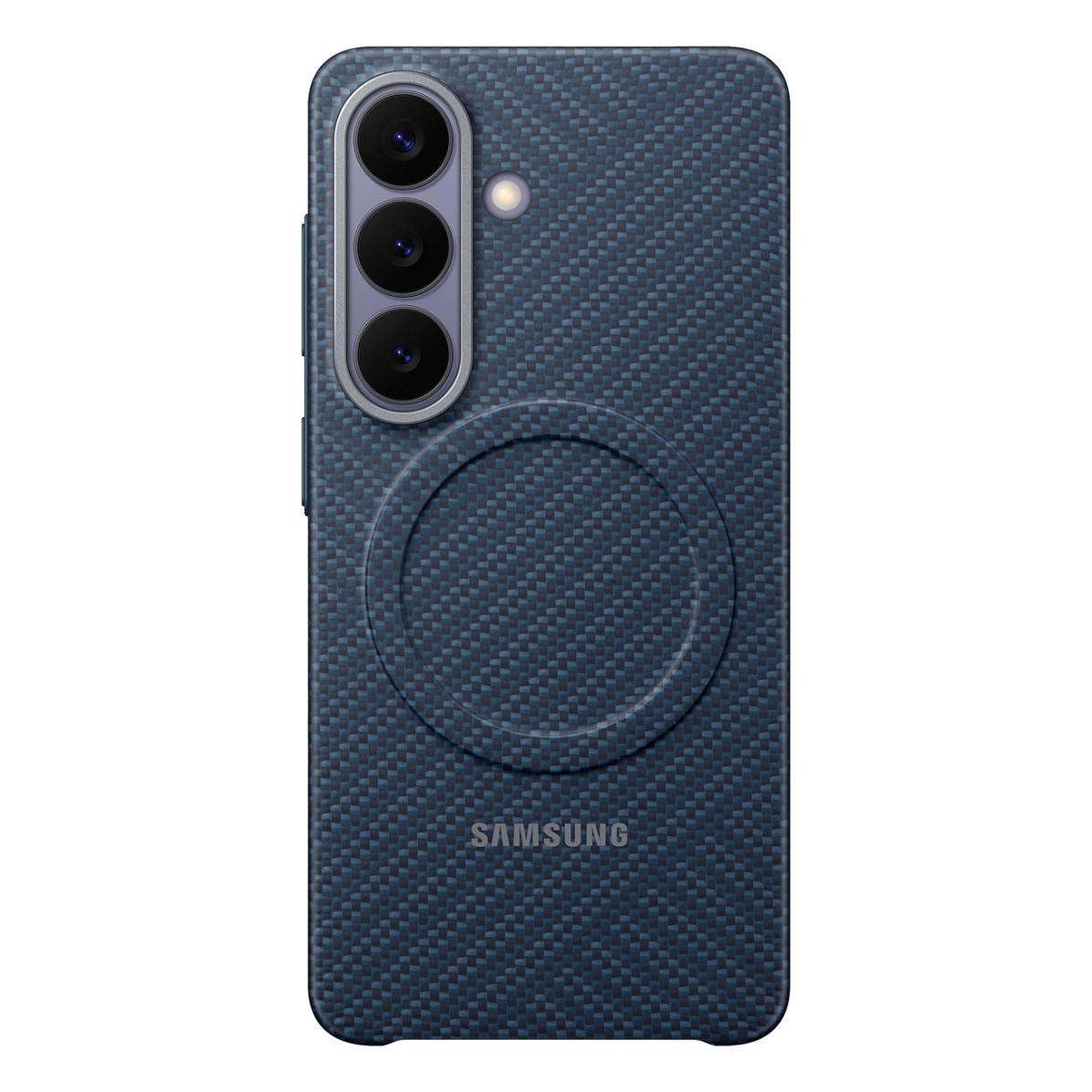 Mobilcover Samsung Carbon Magnet Case til Galaxy S26 - blå
