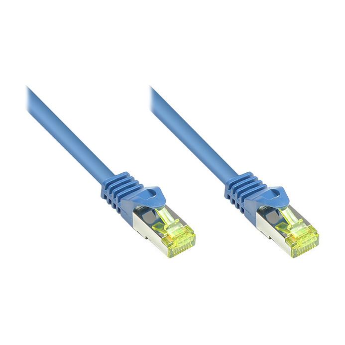 RJ45 patchkabel econ connect 8070R-075B Cat7 S/FTP - blå, 7,5 m