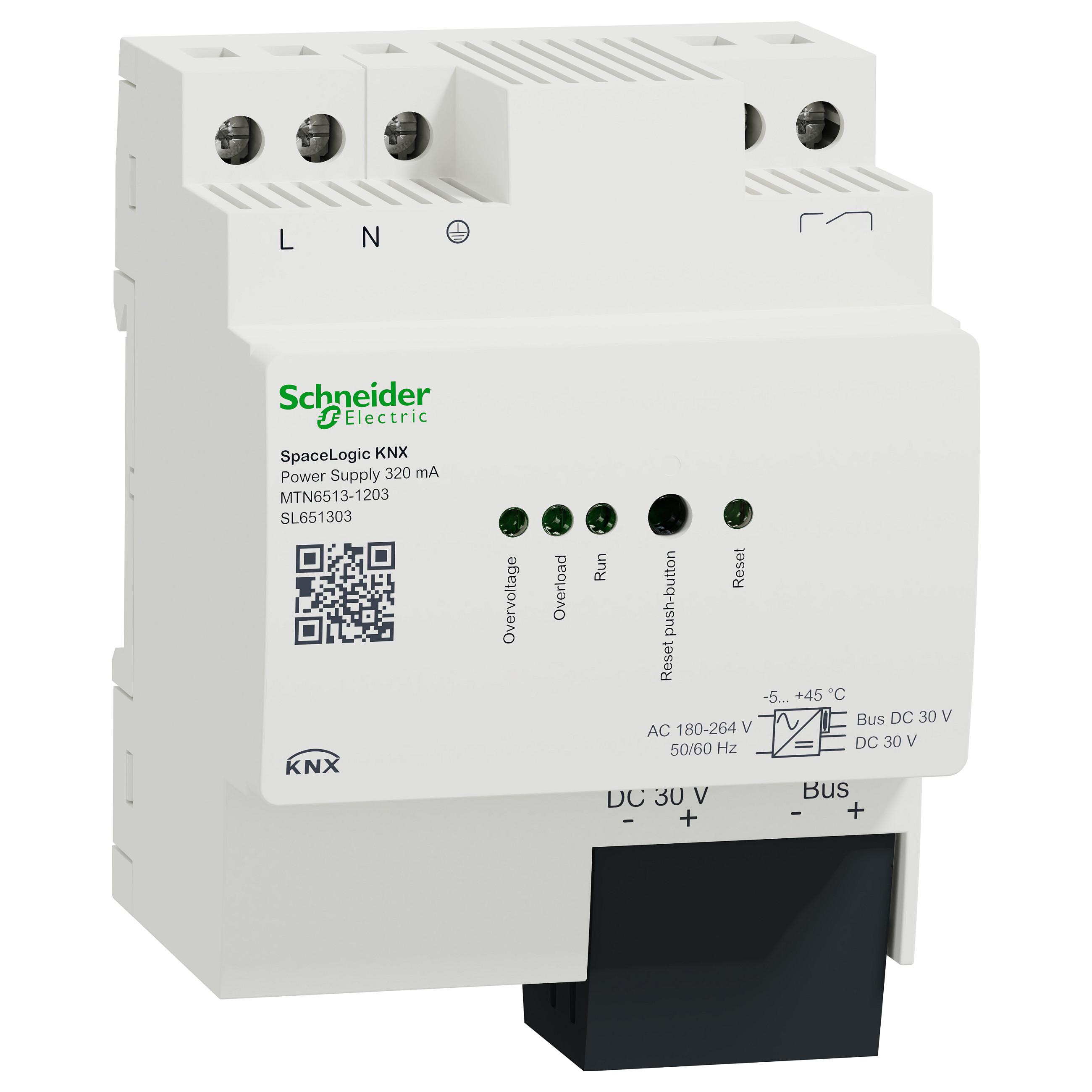 KNX strømforsyning Schneider Electric SpaceLogic MTN6513-1203 320 mA