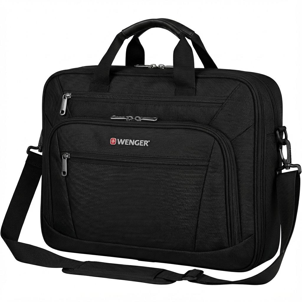 Wenger Meteor computertaske til 16-17'' laptop med tabletlomme - sort briefcase