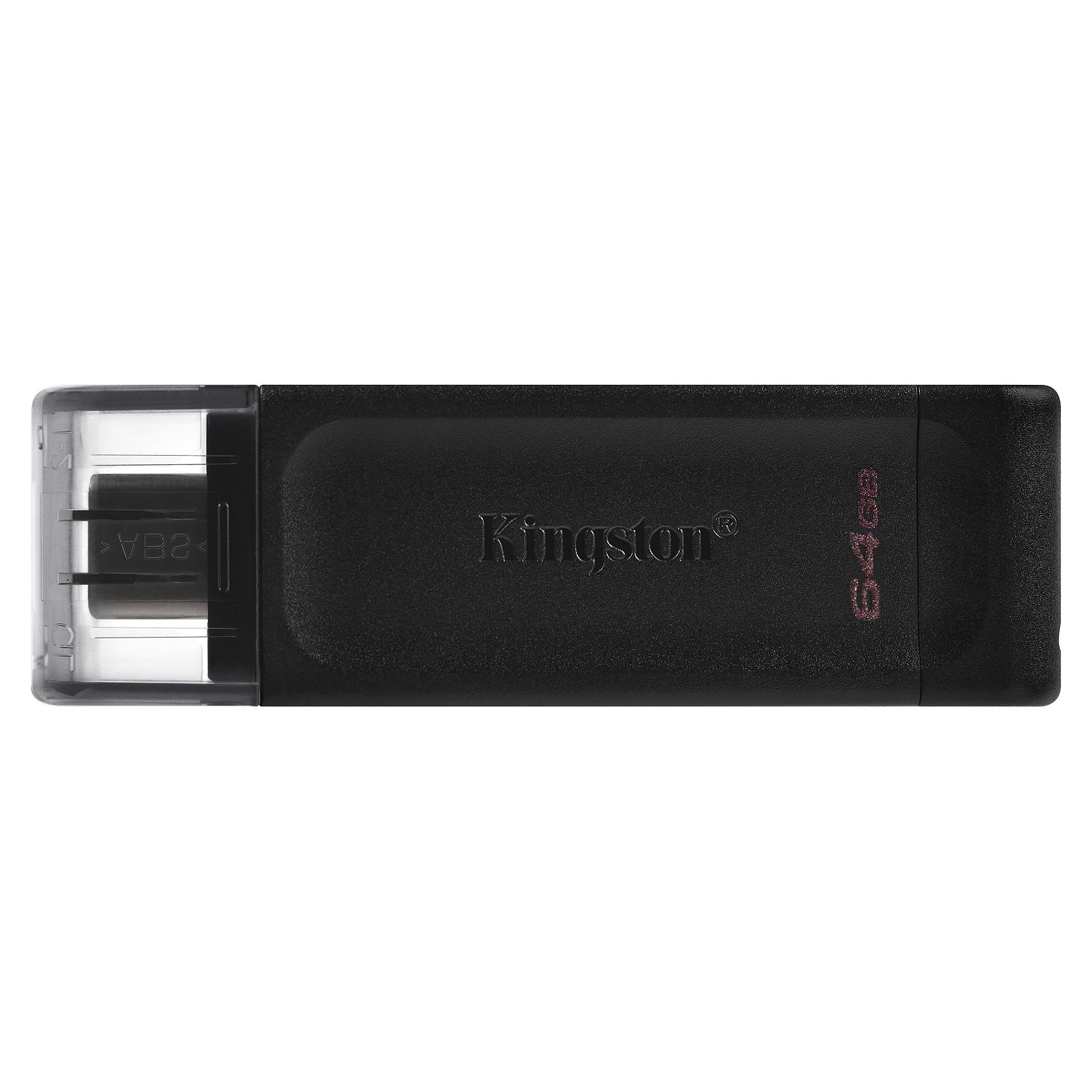 Kingston Technology DataTraveler 70 USB-C USB-stik 64 GB, USB 3.2 Gen 1, sort