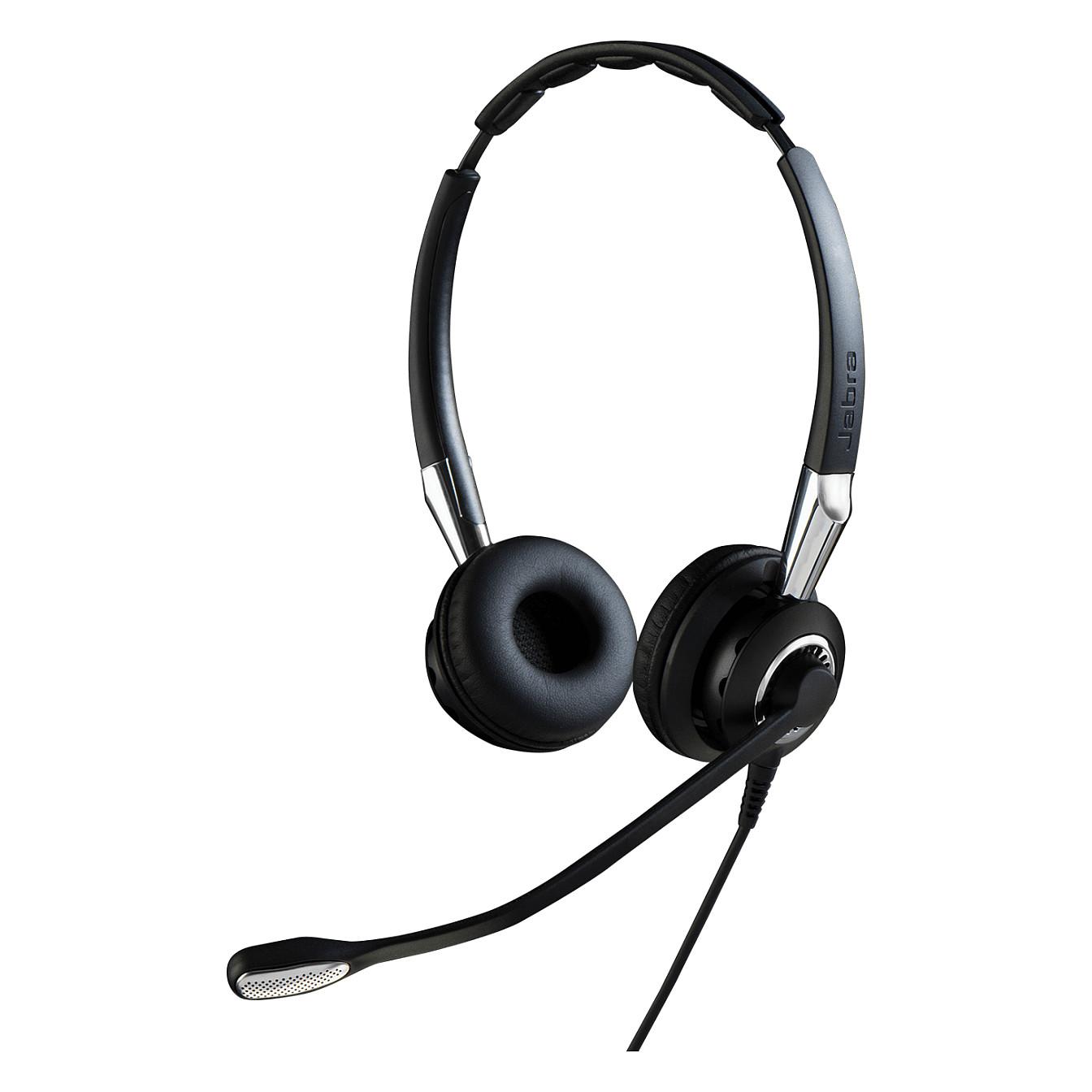 Jabra BIZ 2400 II QD Duo UNC Kablet Høretelefoner Sort