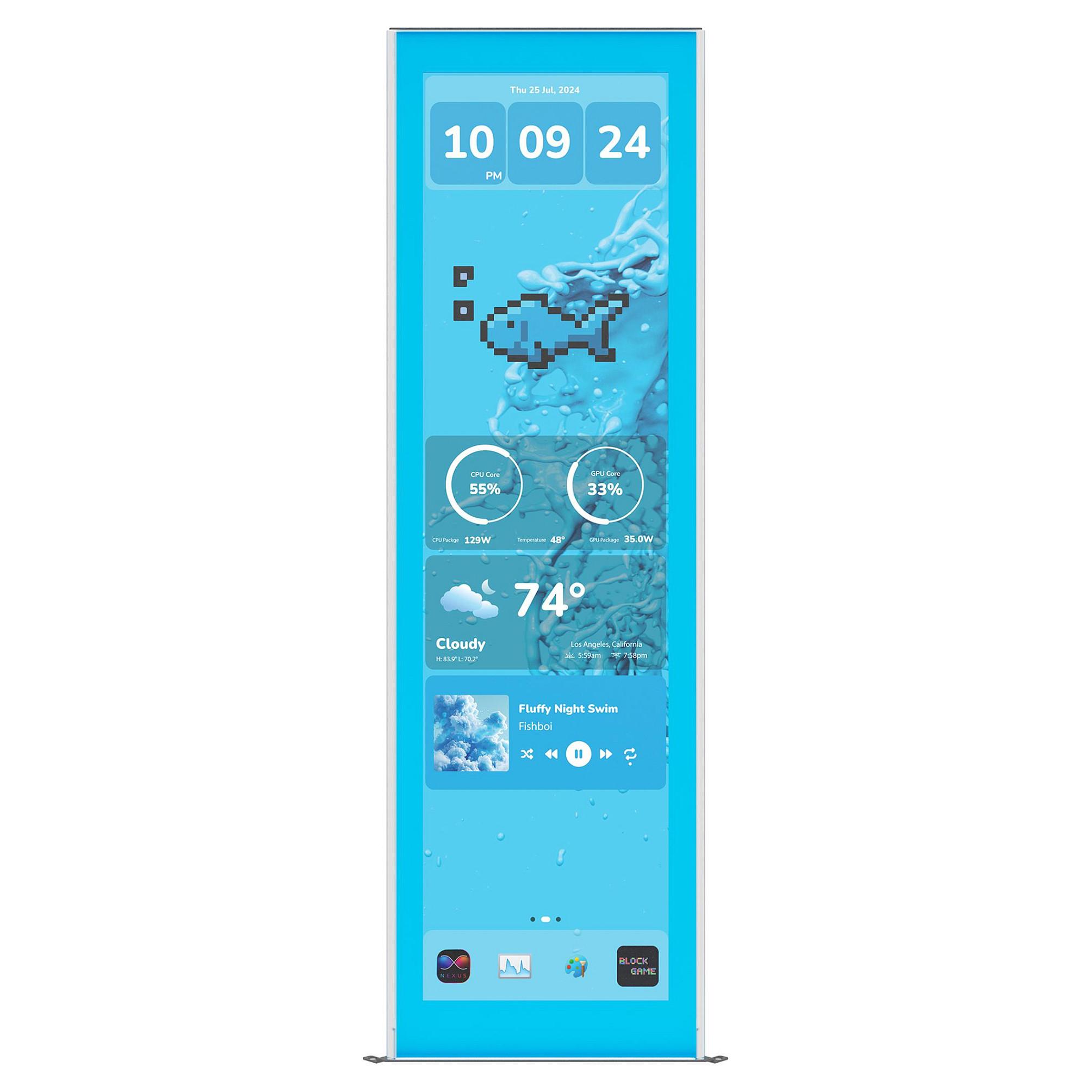 Y70 Touch Display Upgrade Blueberry Milk (36.8 cm (14.5 Zoll), blau, 14,5-Zoll-Touchscreen)