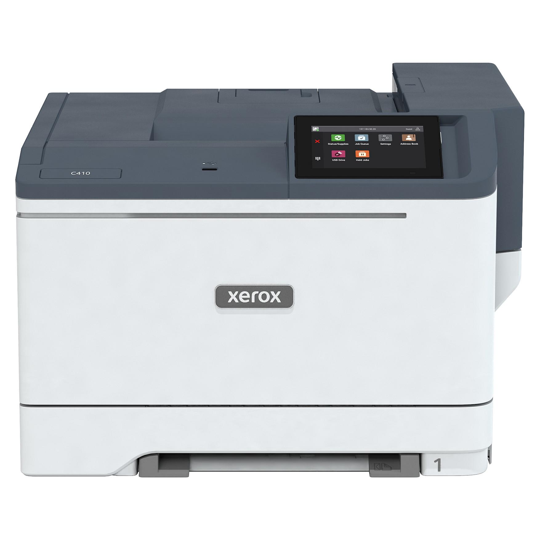 Xerox C410V/DN - Printer - Duplex - laser - A4/Legal - 1200 x 1200 dpi - op til 40 spm (mono) / op til 40 spm (farve) - kapacitet: 251 ark - USB, Gigabit LAN, USB 2.0 vært - Green World Alliance returneringsprogram