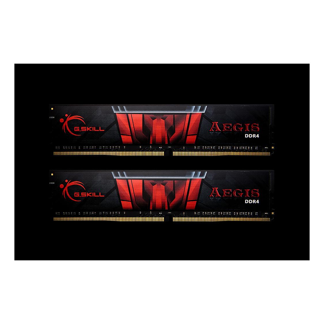 G.Skill AEGIS - DDR4 - sæt - 32 GB: 2 x 16 GB - DIMM 288-PIN - 2666 MHz / PC4-21300 - CL19 - 1.2 V - ikke bufferet - ikke-ECC