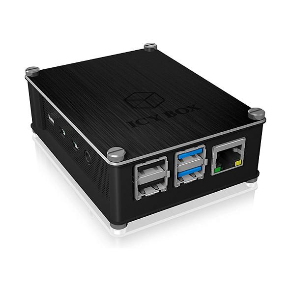 Icy Box Beskyttelsesetui IcyBox Beskyttelsesetui til Raspberry Pi 4 ekstern detailhandel
