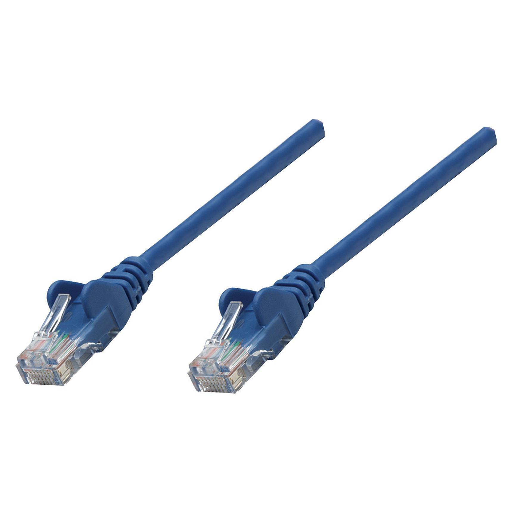 Patchkabel Intellinet Cat6 S/FTP RJ45 0,25 m - blå