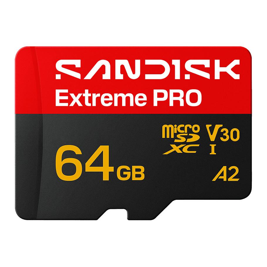 SanDisk Extreme PRO microSD UHS-I 64 GB hukommelseskort med adapter