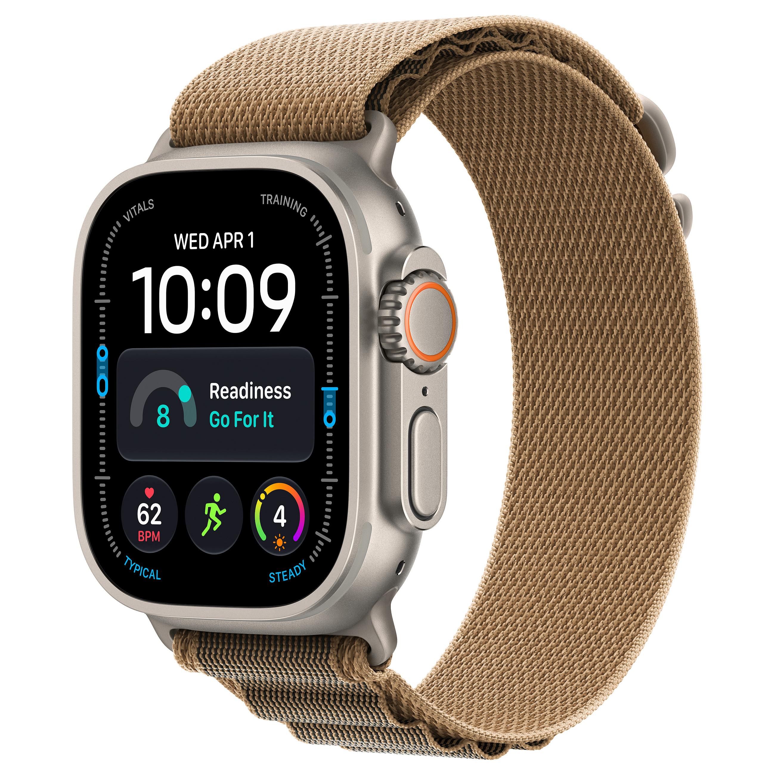 Apple Watch Ultra 4 OLED 49 mm Digital 422 x 514 pixel Berøringsskærm 5G Titanium Wi-Fi GPS (satellit)
