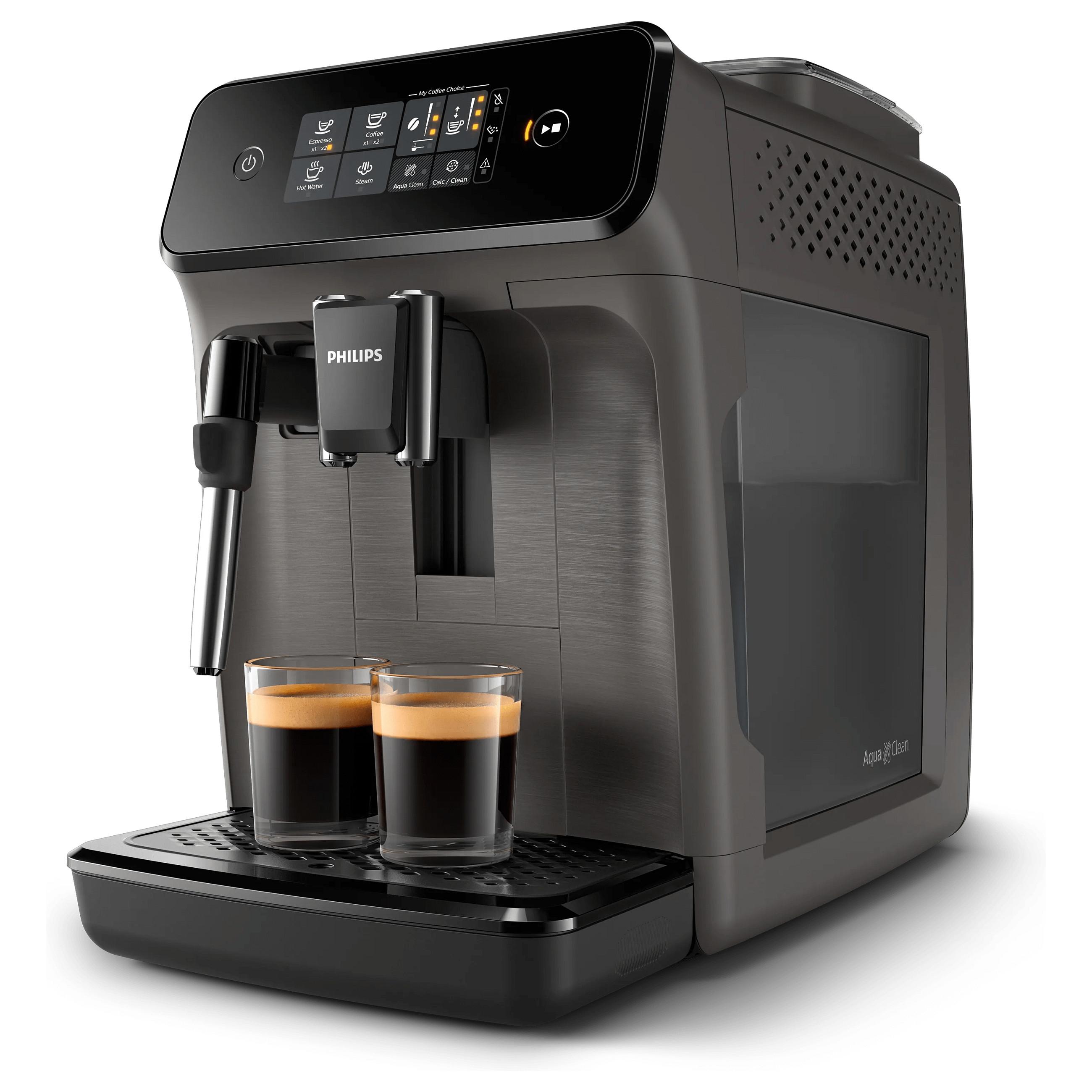 Philips Series 1200 EP1224 - Automatisk kaffemaskine med mælkeskummer - 15 bar - kashmirgrå