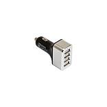 Billader RealPower 176636 4 x USB - sort/sølv