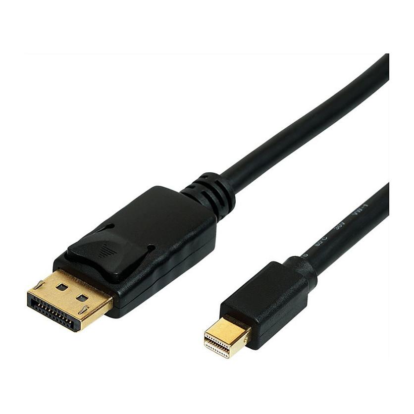 Mini DisplayPort til DisplayPort-kabel ROLINE 11.04.5814 v1.4 - sort, 1 m