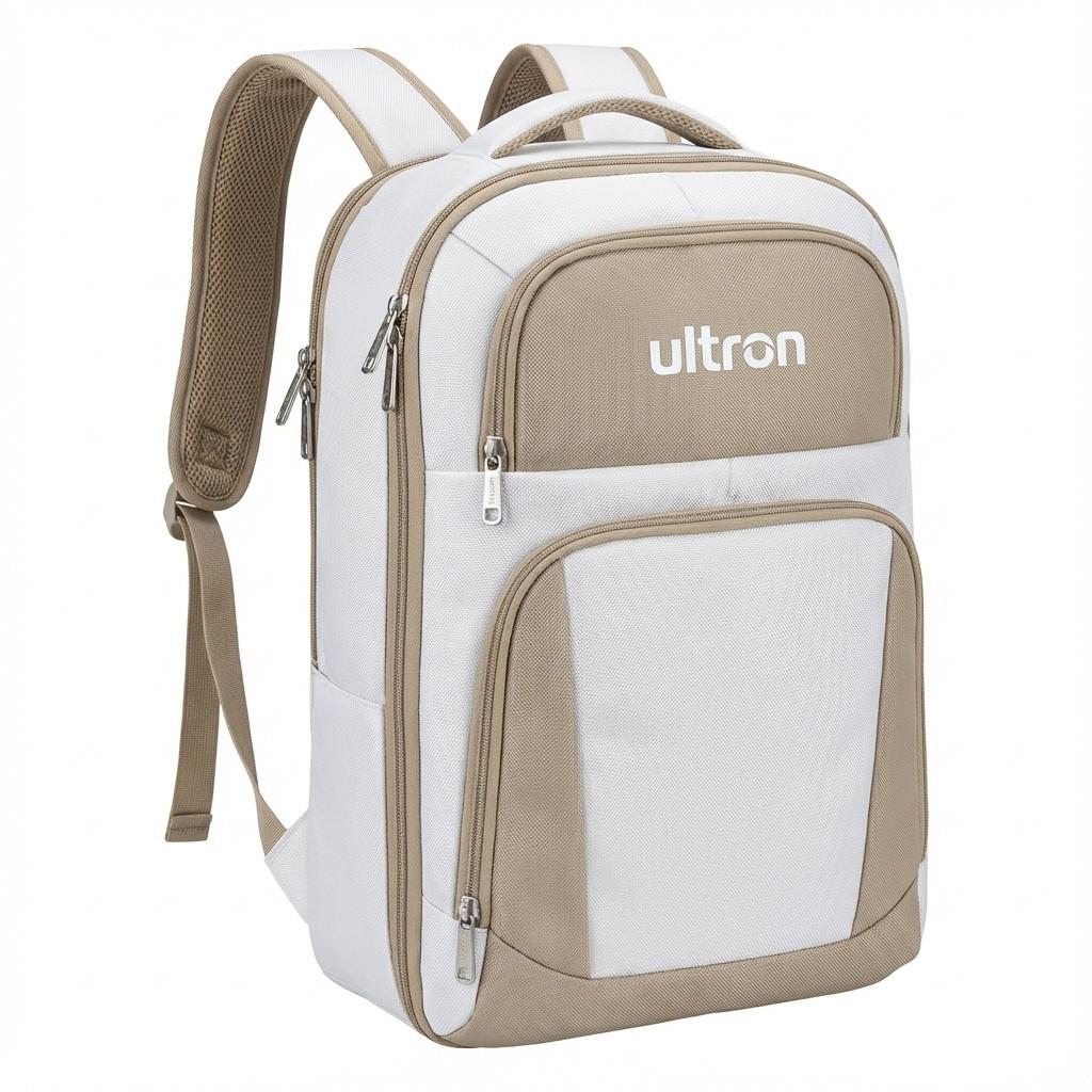 Ultron Rygsæk til notebook 17" Beige Hvid