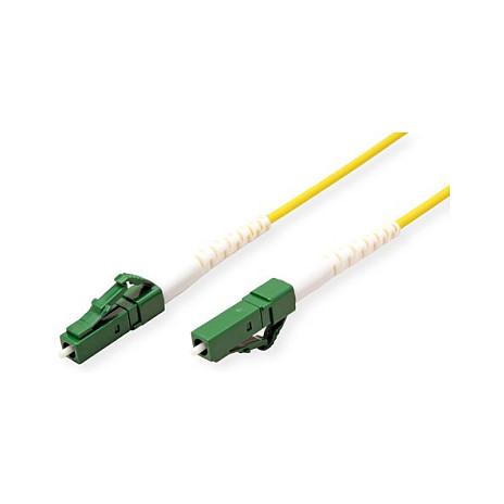 Glasfiberkabel ROLINE OS2 LC/APC simplex - gul, 1 m