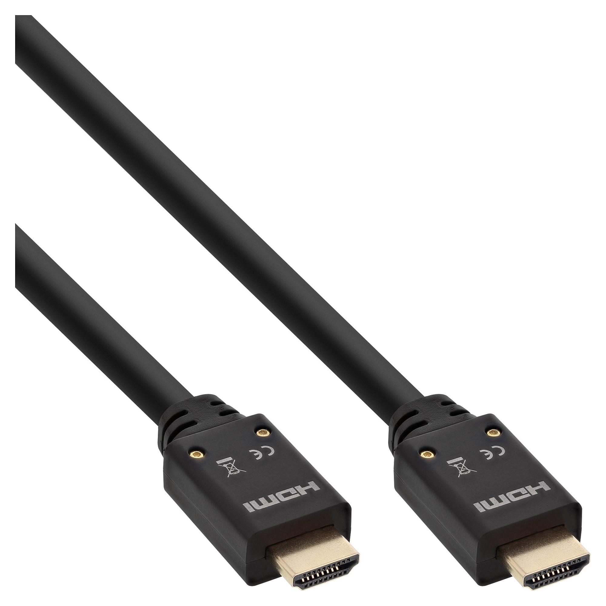 HDMI-kabel InLine HighSpeed med Ethernet 4K2K aktiv - sort 10 m