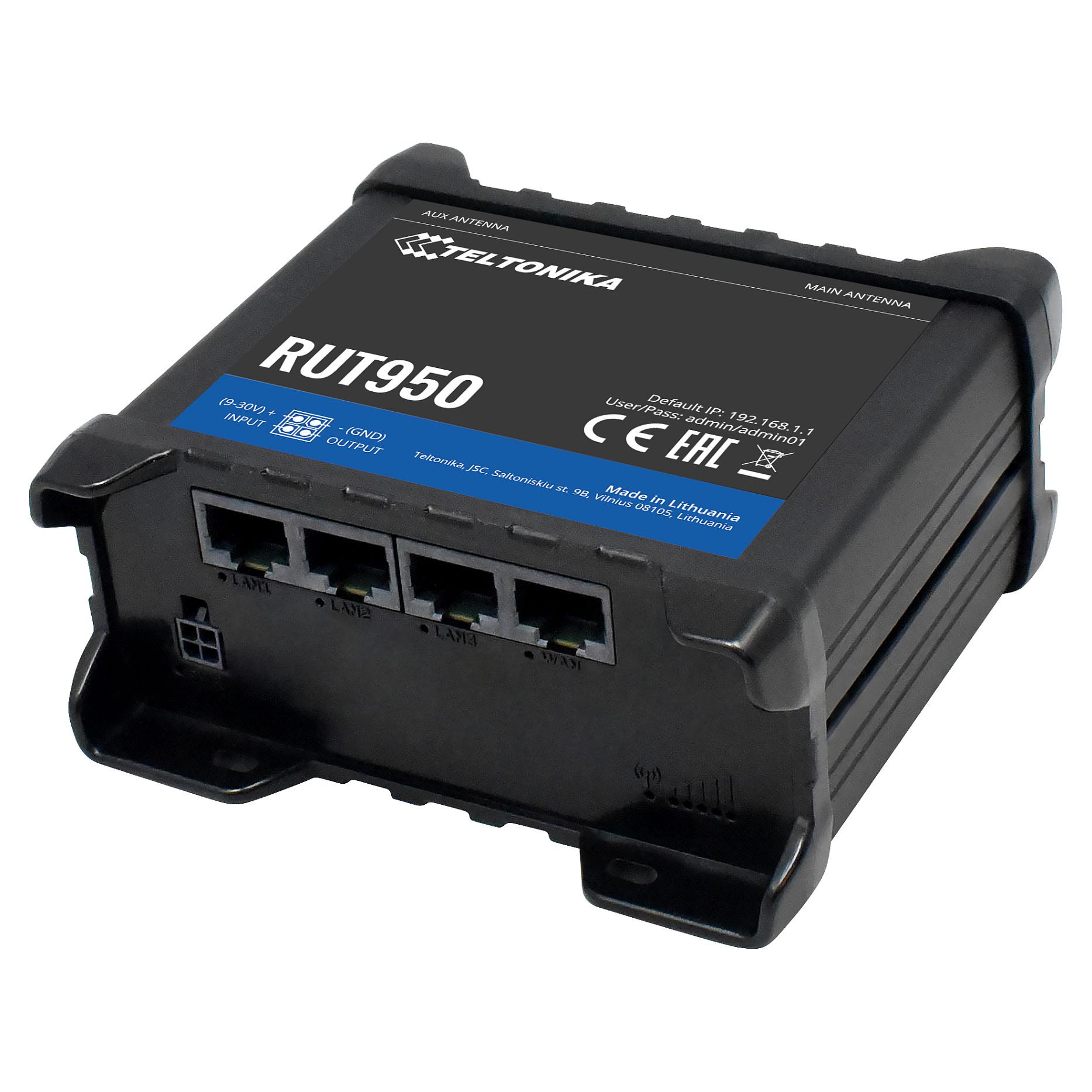 Teltonika RUT950 (RUT950 U022C0) Standard Package with Euro PSU - Wireless router N Standard - 802.11n
