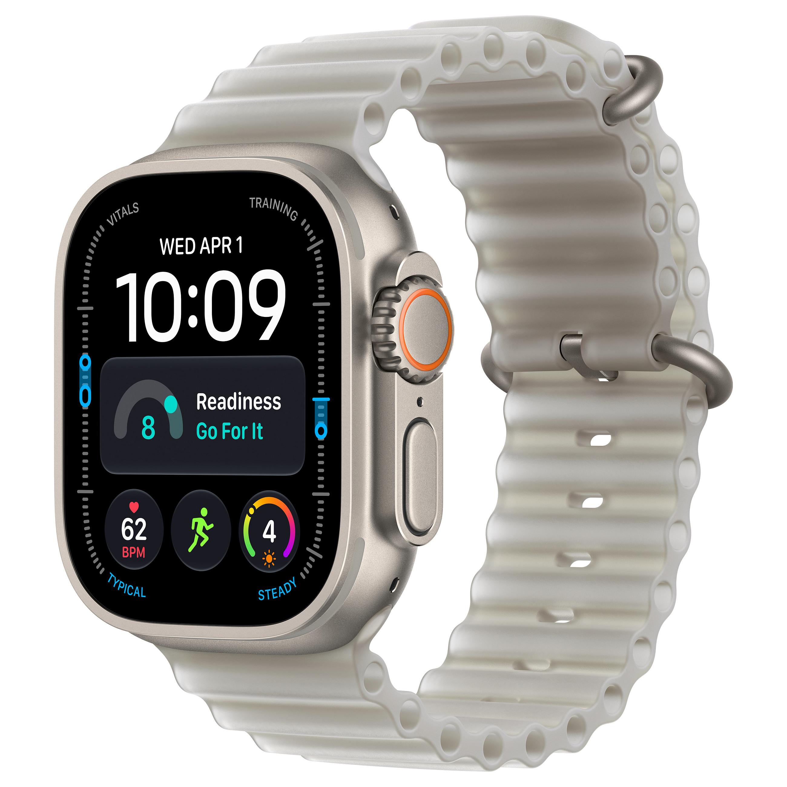 Apple Watch Ultra 4 OLED 49 mm Digital 422 x 514 pixel Berøringsskærm 5G Titanium Wi-Fi GPS (satellit)