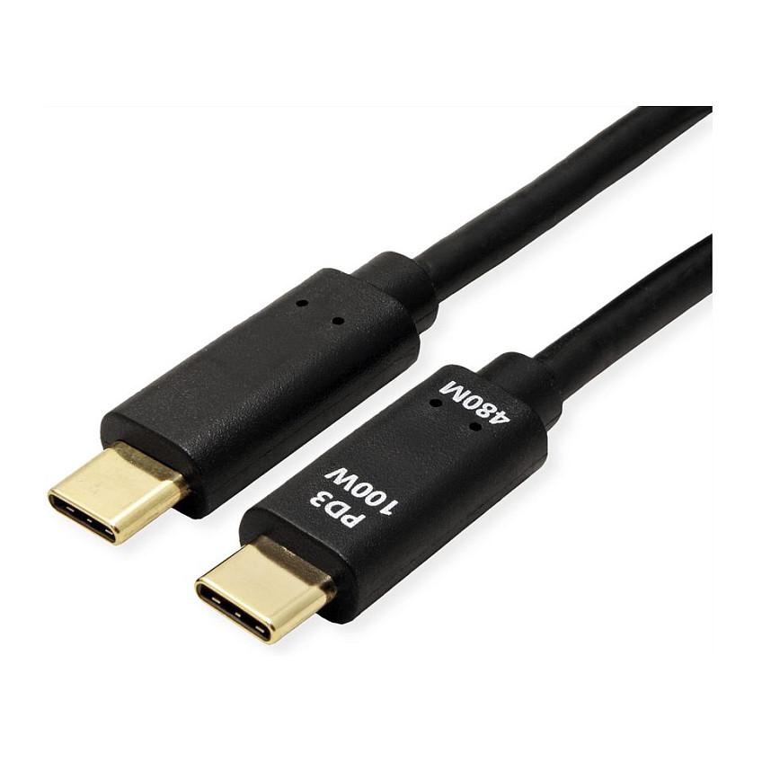USB-C til USB-C-kabel USB 2.0 1 m - sort