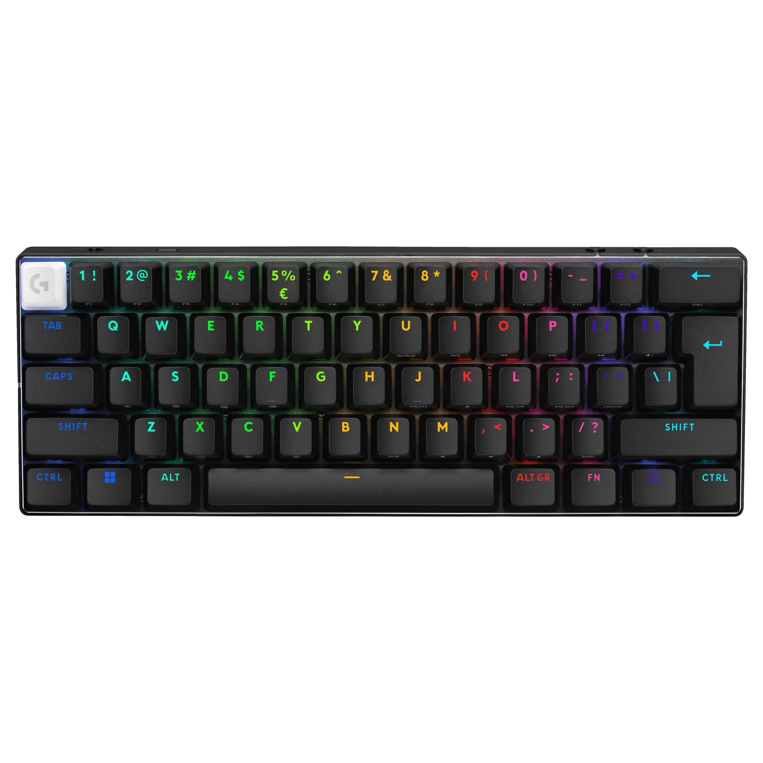 Logitech G PRO X 60 LIGHTSPEED - Gaming Tastatur - Uden Numpad - Amerikansk engelsk - Sort