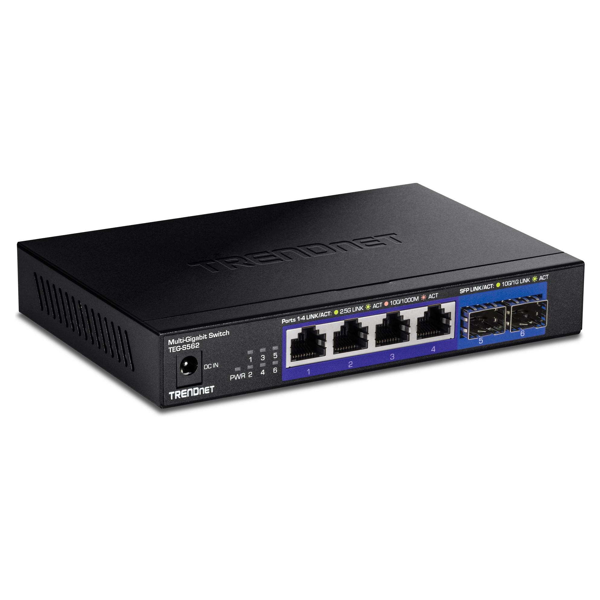 TRENDnet TEG-S562 Switch 6-porte 10 Gigabit Ethernet / 2.5 Gigabit Ethernet