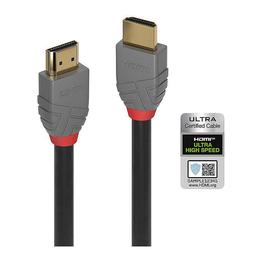 Lindy 36954, 3 m, HDMI Type A (Standard), HDMI Type A (Standard), 3D, 48 Gbit/sek., Sort