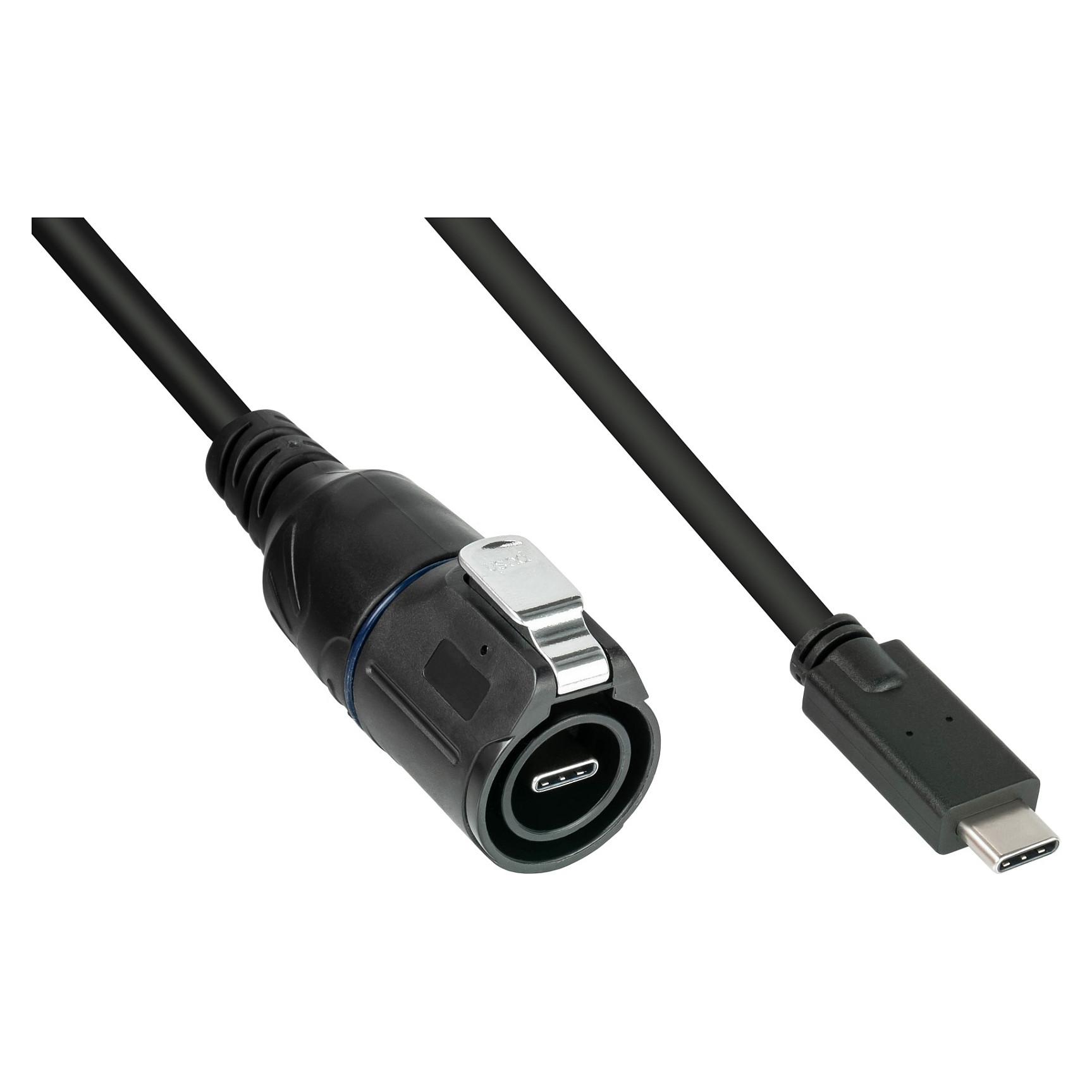 USB-C kabel econ connect Industrie-Stecker S1 USB 3.2 Gen 2 - 1 m