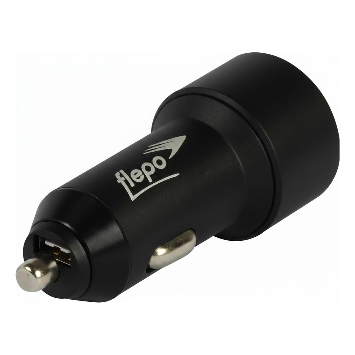 Flepo strømforsyningsenhed bil 2-fold 12V24V max 4A Quick Charge 30