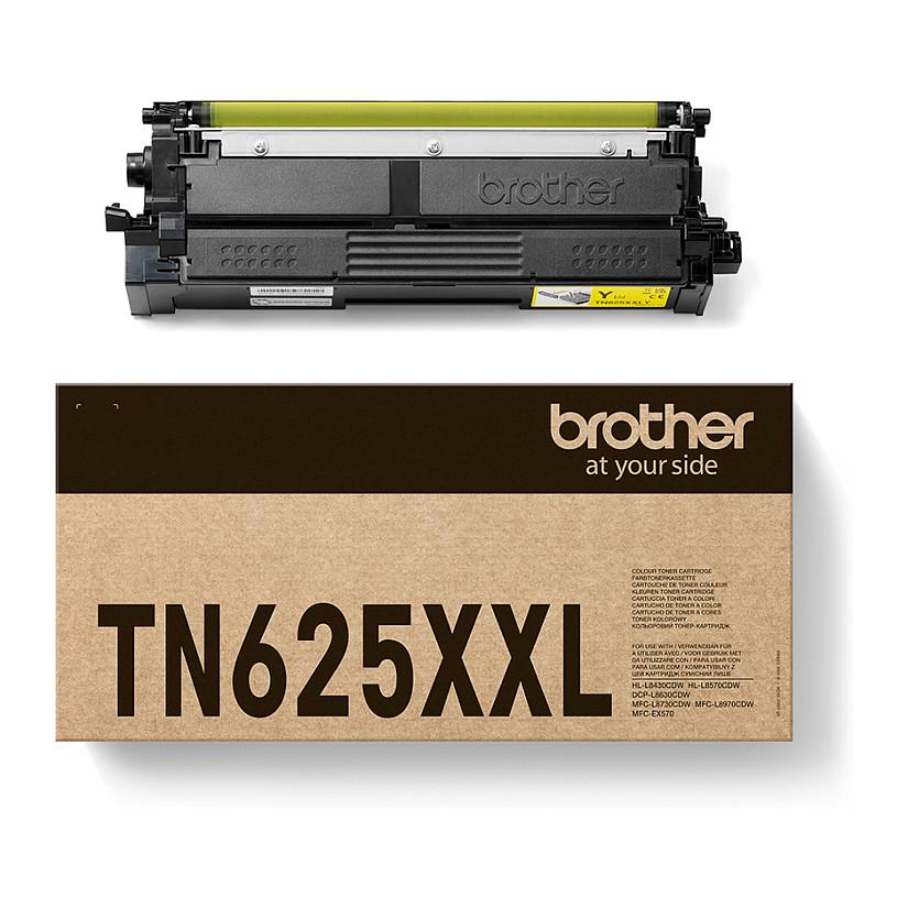Brother TN625XXLY - Høj kapacitet - gul - original - boks - tonerpatron - for Brother DCP-L8630CDW, HL-L8430CDW, HL-L8570CDW, MFC-L8730CDW Workhorse MFC-L8970CDW