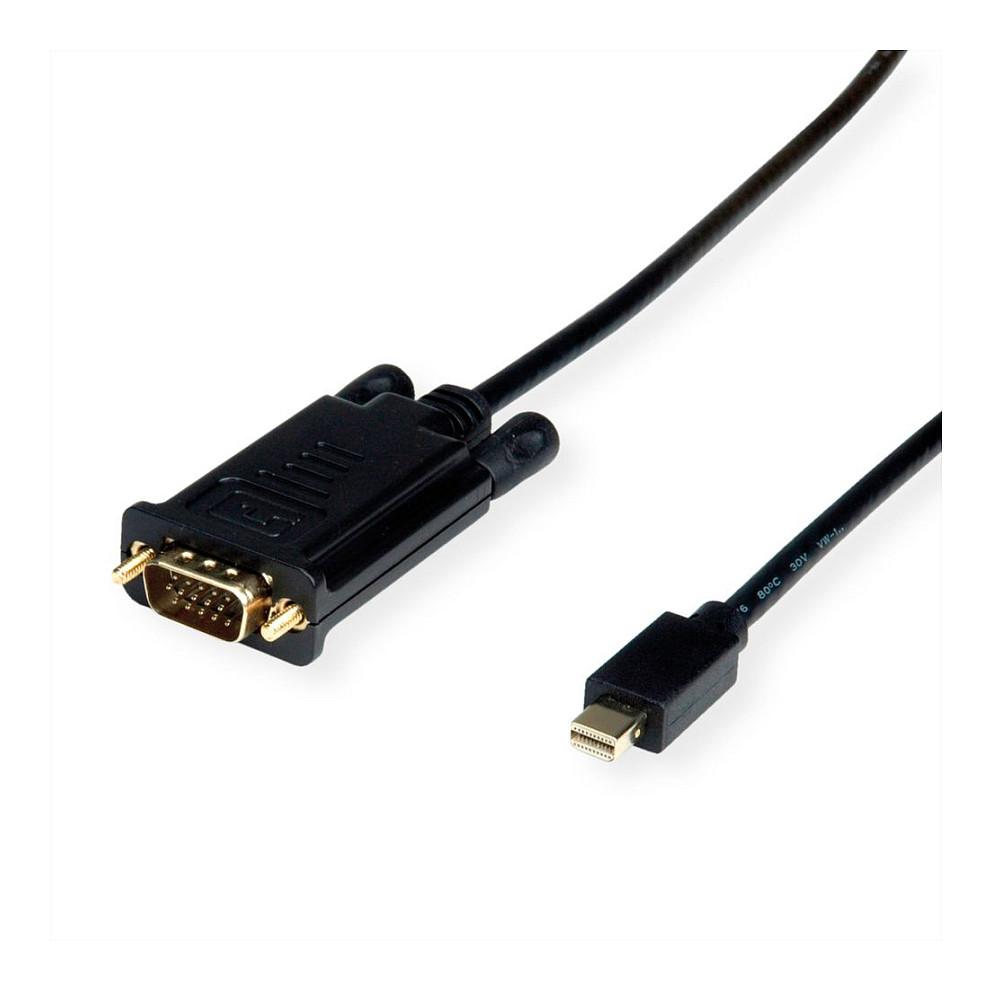 Mini DisplayPort til VGA-kabel VALUE 11.99.5807 - 2 m, sort