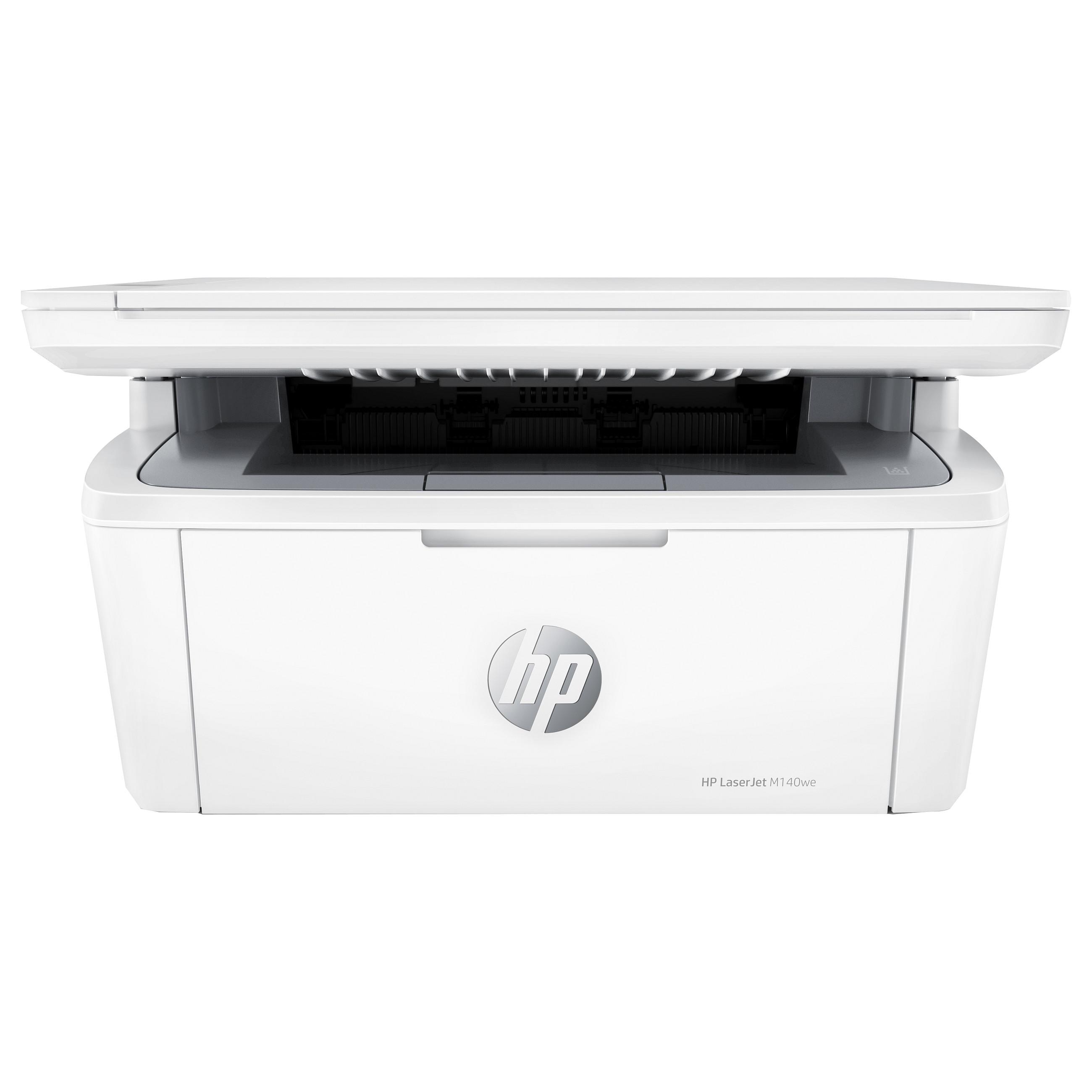 HP LaserJet MFP M140w - Multifunktionsprinter - S/H - laser - 216 x 297 mm (original) - A4/Legal (medie) - op til 21 spm (kopiering) - op til 20 spm (udskriver) - 150 ark - USB 2.0, Wi-Fi(n), Bluetooth