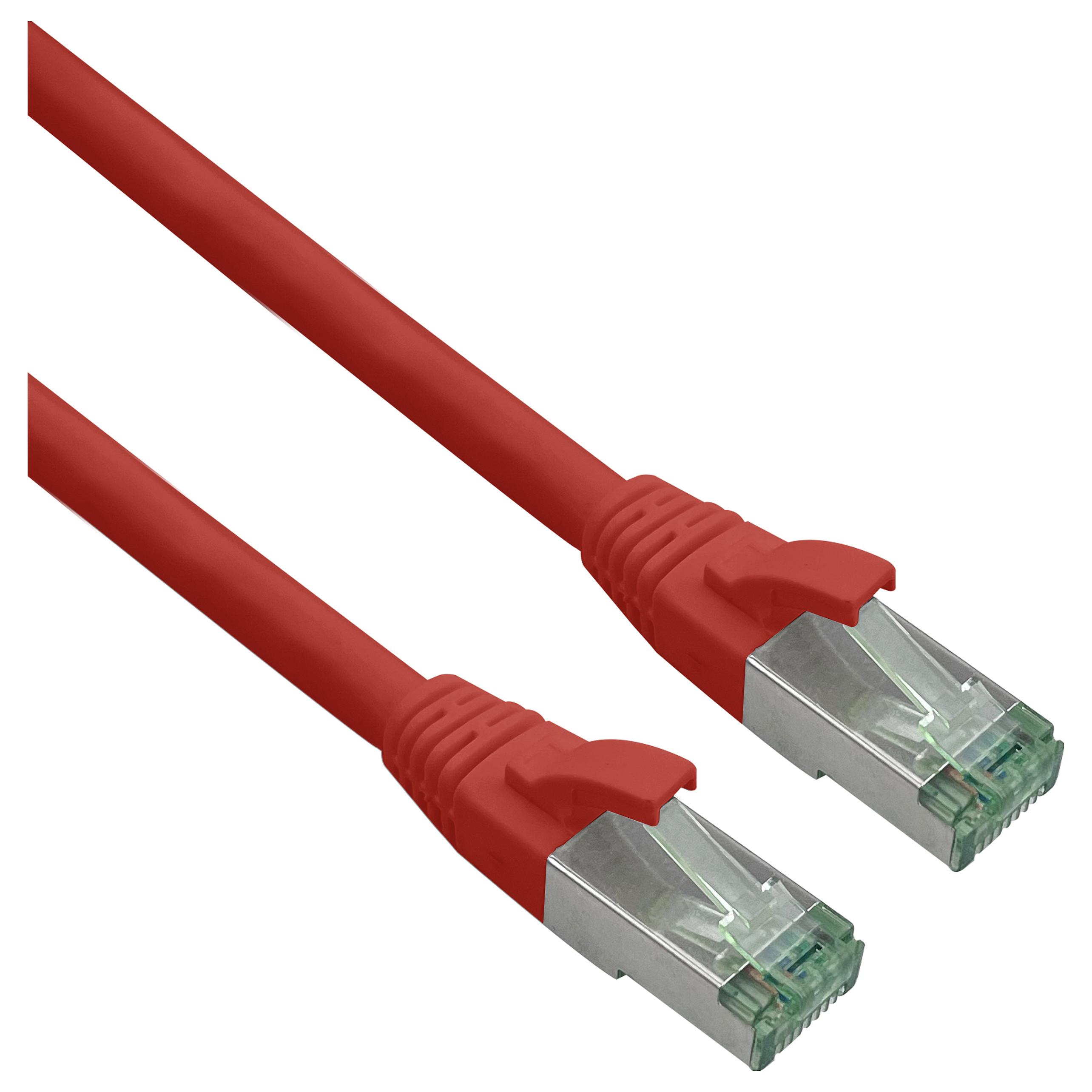 Patchkabel Helos 363766 RJ-45 til RJ-45 30 m - rød