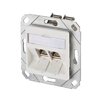 Netværksdåse METZ CONNECT E-DATmodul 1309121102-E - hvid
