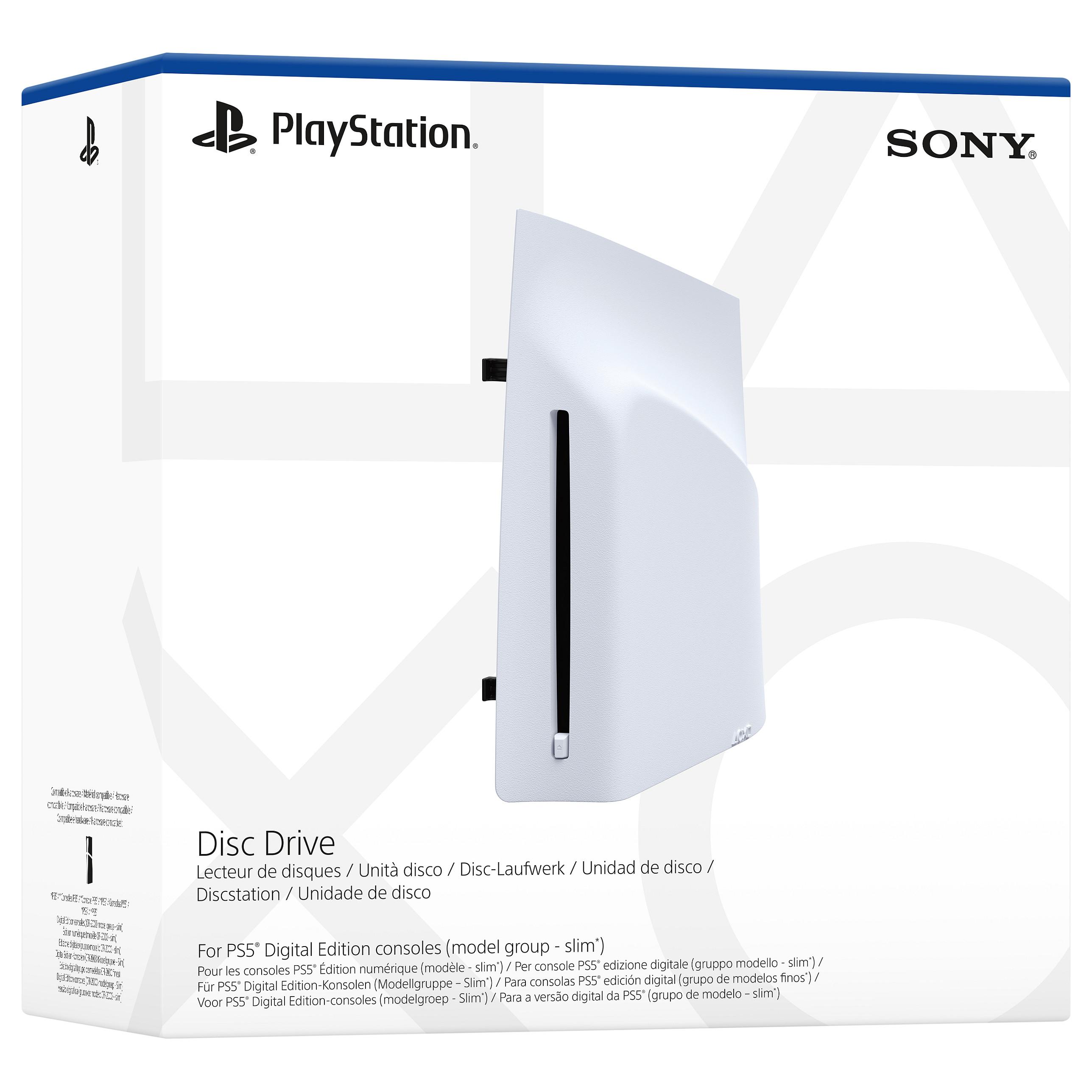Sony PlayStation diskdrev til PlayStation 5 Slim Digital Edition - DVD±RW/BD-ROM, hvid