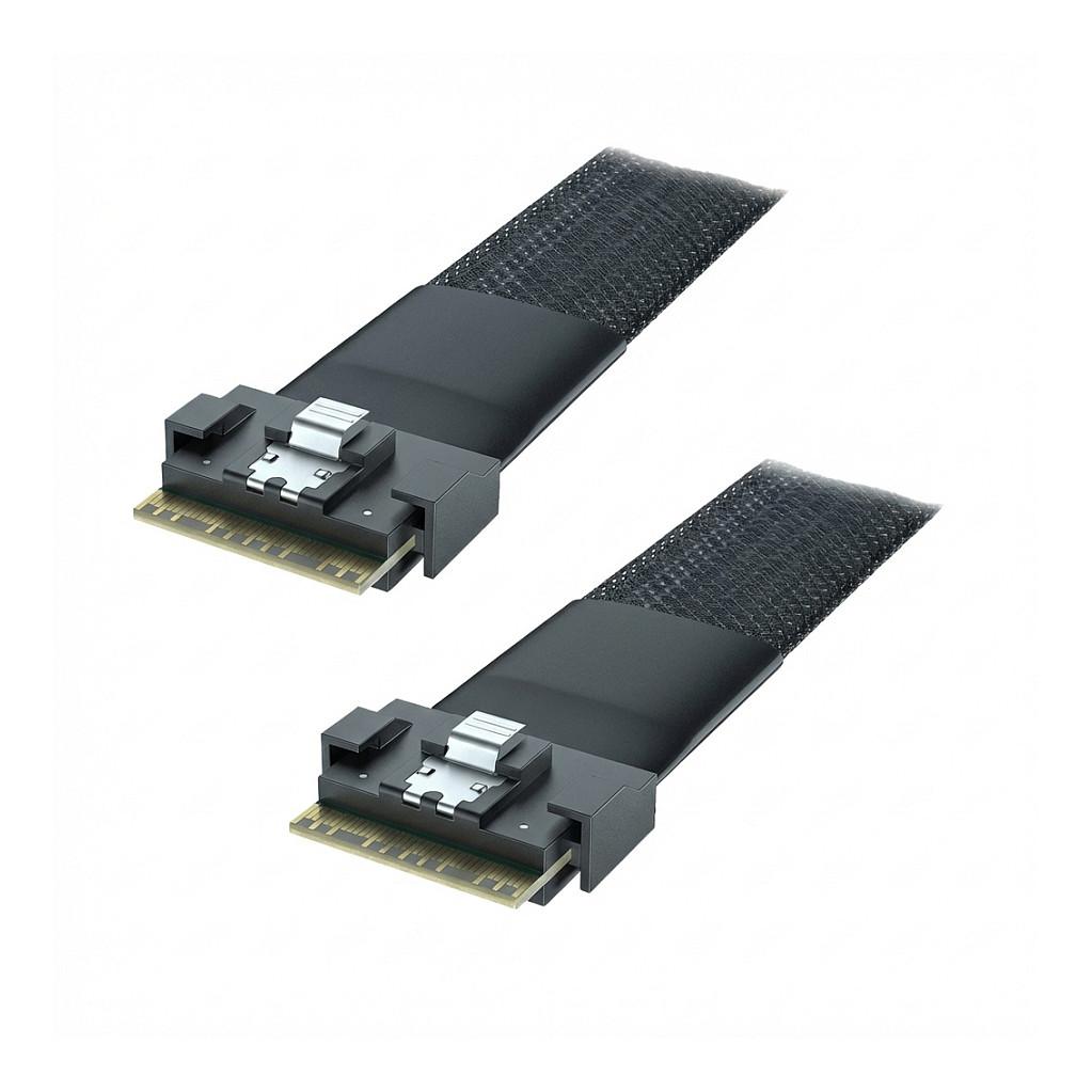 Kabel Supermicro CBL-MCIO-1340M5-1 MCIO x8 til MCIO x8 - 40 cm