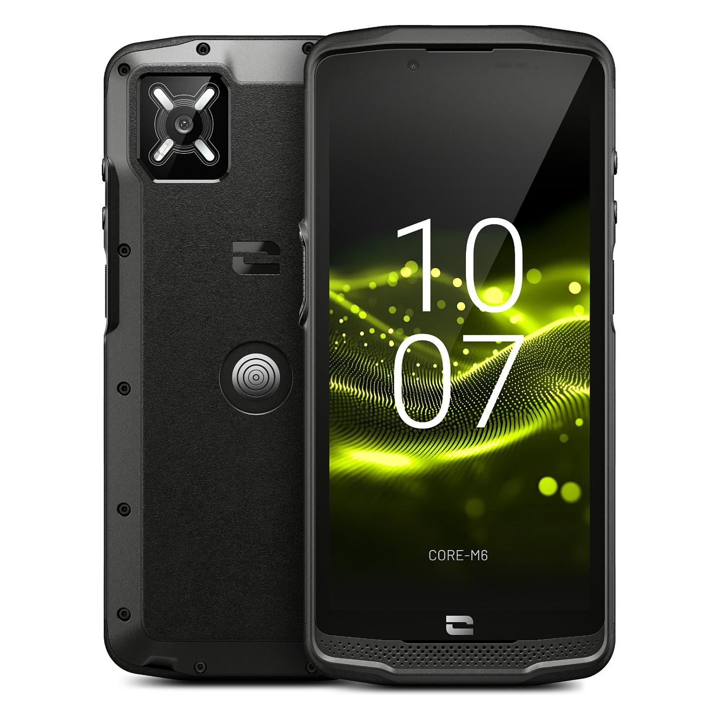 Crosscall Core M6 - 5G smartphone - dual-SIM - RAM 6 GB / Intern hukommelse 128 GB - microSD slot - LCD-skærm - 5.99 - 1152 x 576 pixels - rear camera 48 MP - front camera 8 MP - sort