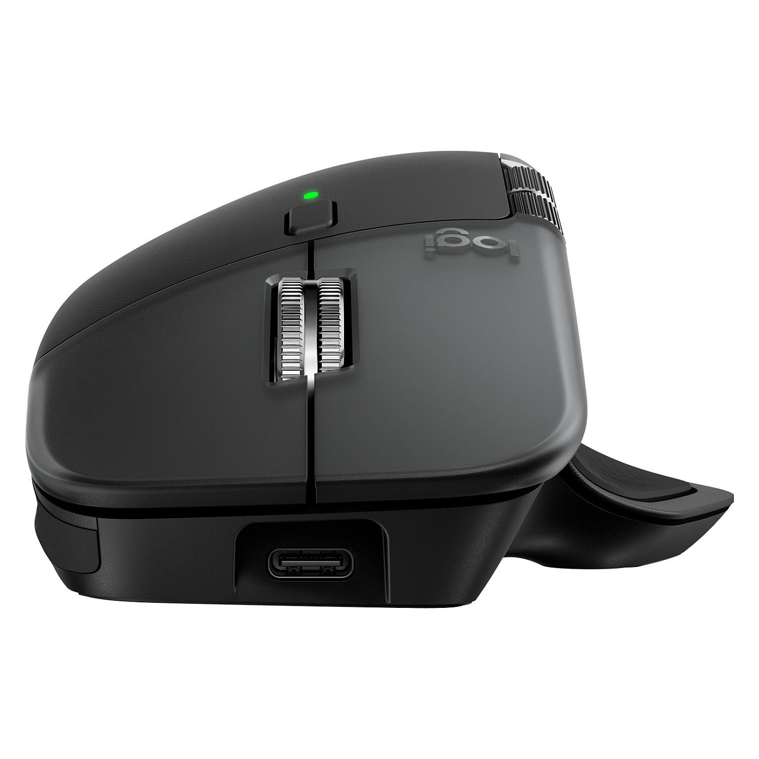 Logitech MX Master 4 for MAC - Space Black - Ergonomisk mus - Optisk - 9 knapper - Sort