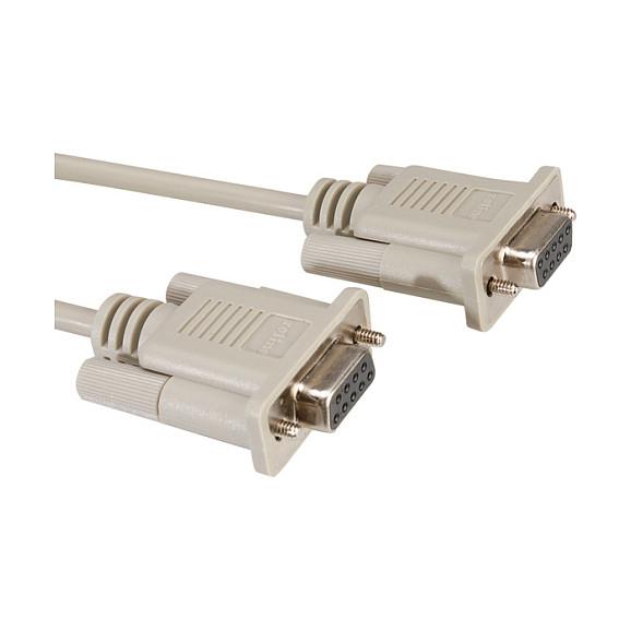 RS232-kabel ROLINE DB9 hun/hun - grå