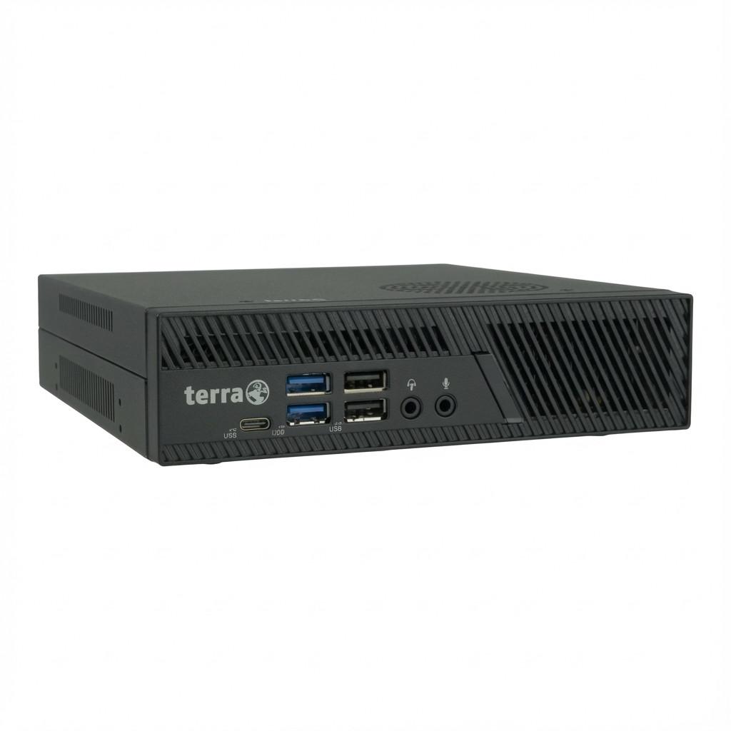 TERRA PC-Mini 6000V6.1 SILENT GREENLINE - Personal computer - i3-14100 / op til 4.7 GHz - RAM 16 GB - SSD 500 GB - NVMe - UHD Graphics 730 - Win 11 P