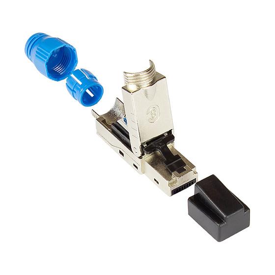 RJ45-stik Cat.8.1 GC-N0149 - vinklet